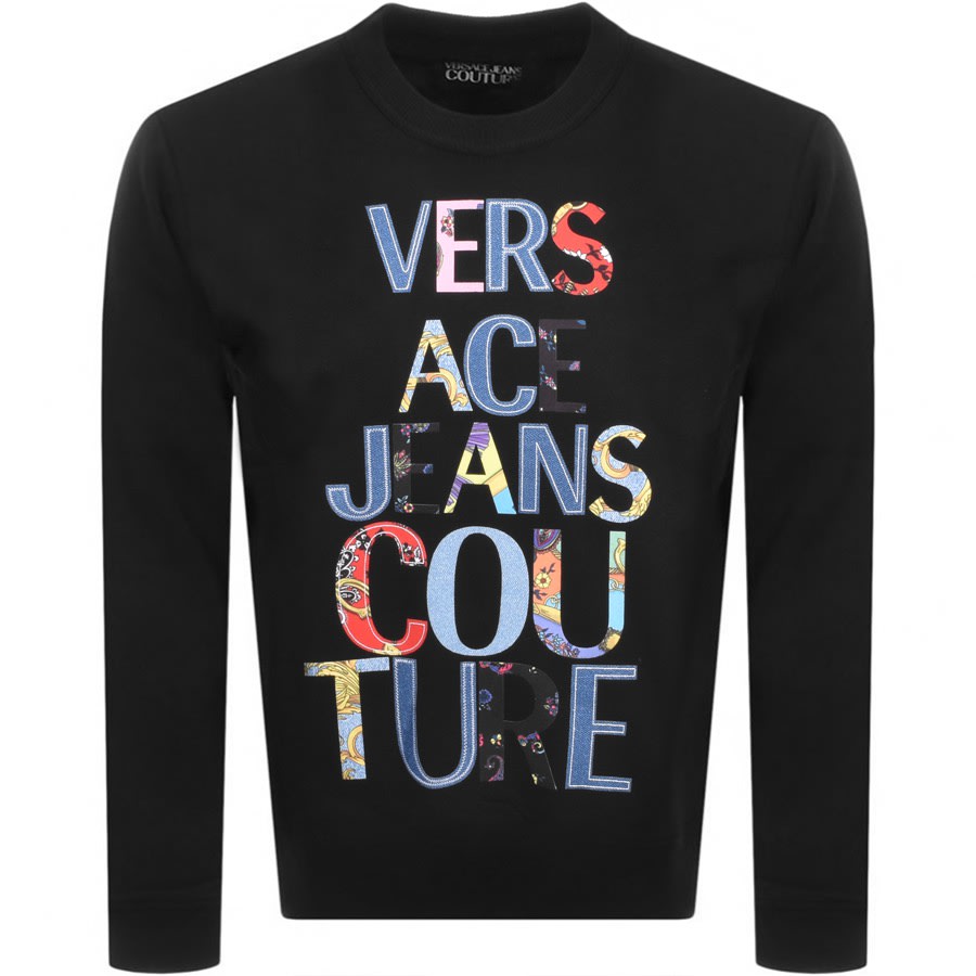 Alternative Image for ProductVersace Jeans Couture Logo Sweatshirt Black1